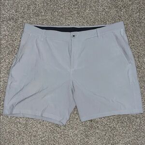 Puma Men's Light Gray Flat Front Shorts